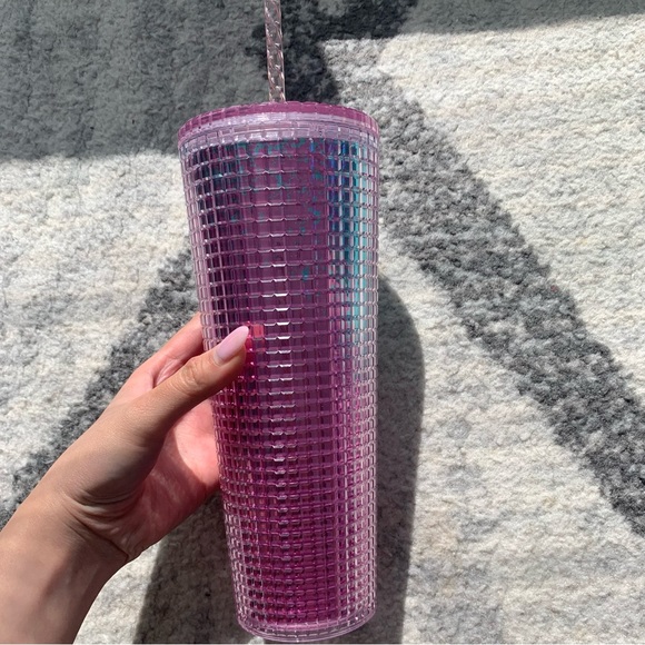 Starbucks Summer Pink & Blue Grid Studded … - Picture 3 of 4